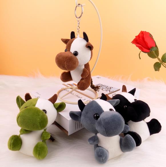 cow plush keychain